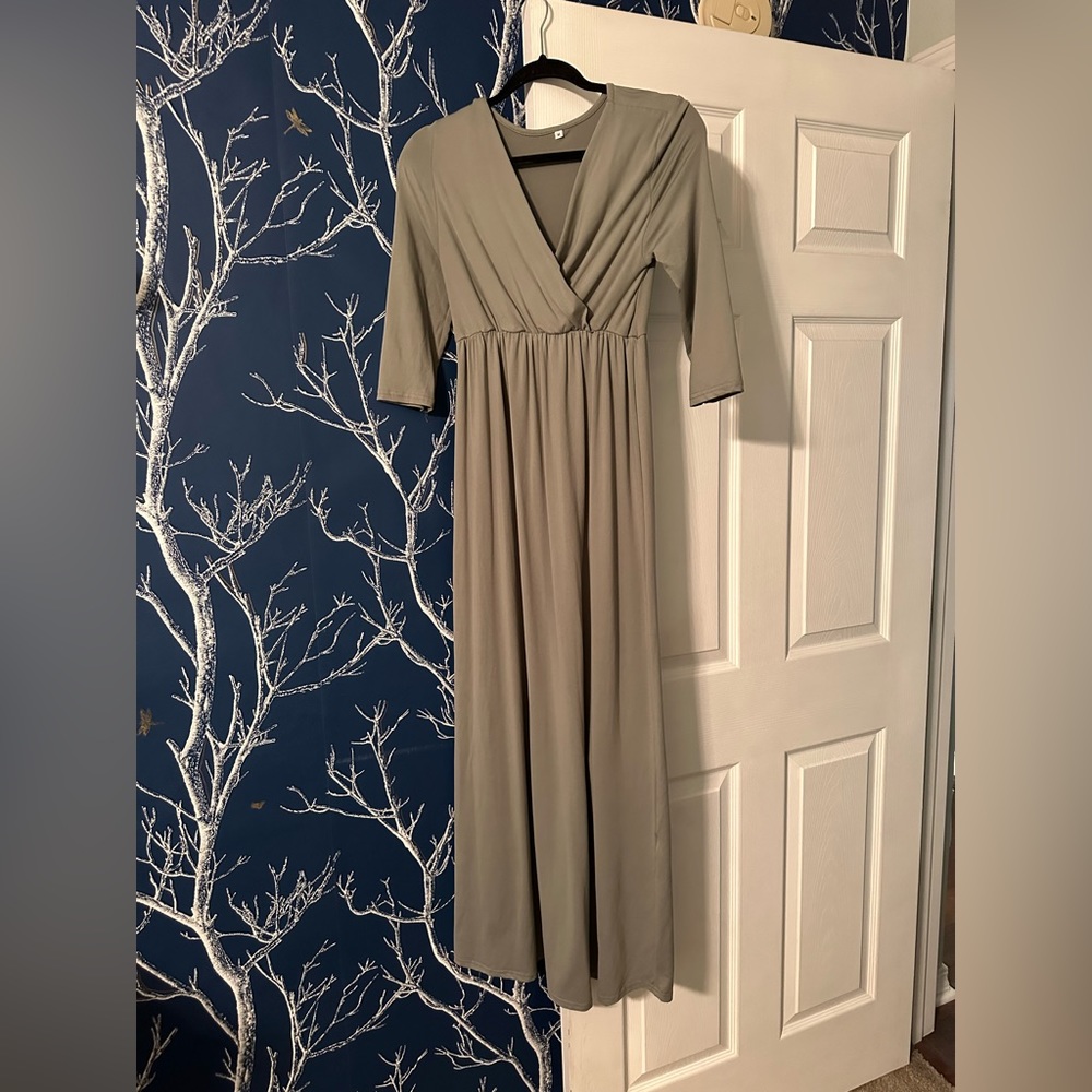 Sage Green Maternity Dress